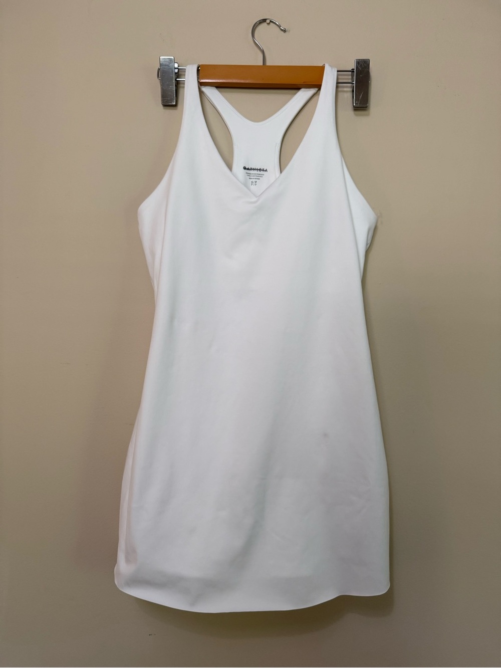 Athleta Ace Advantage Dress Bright White size Small Power of She